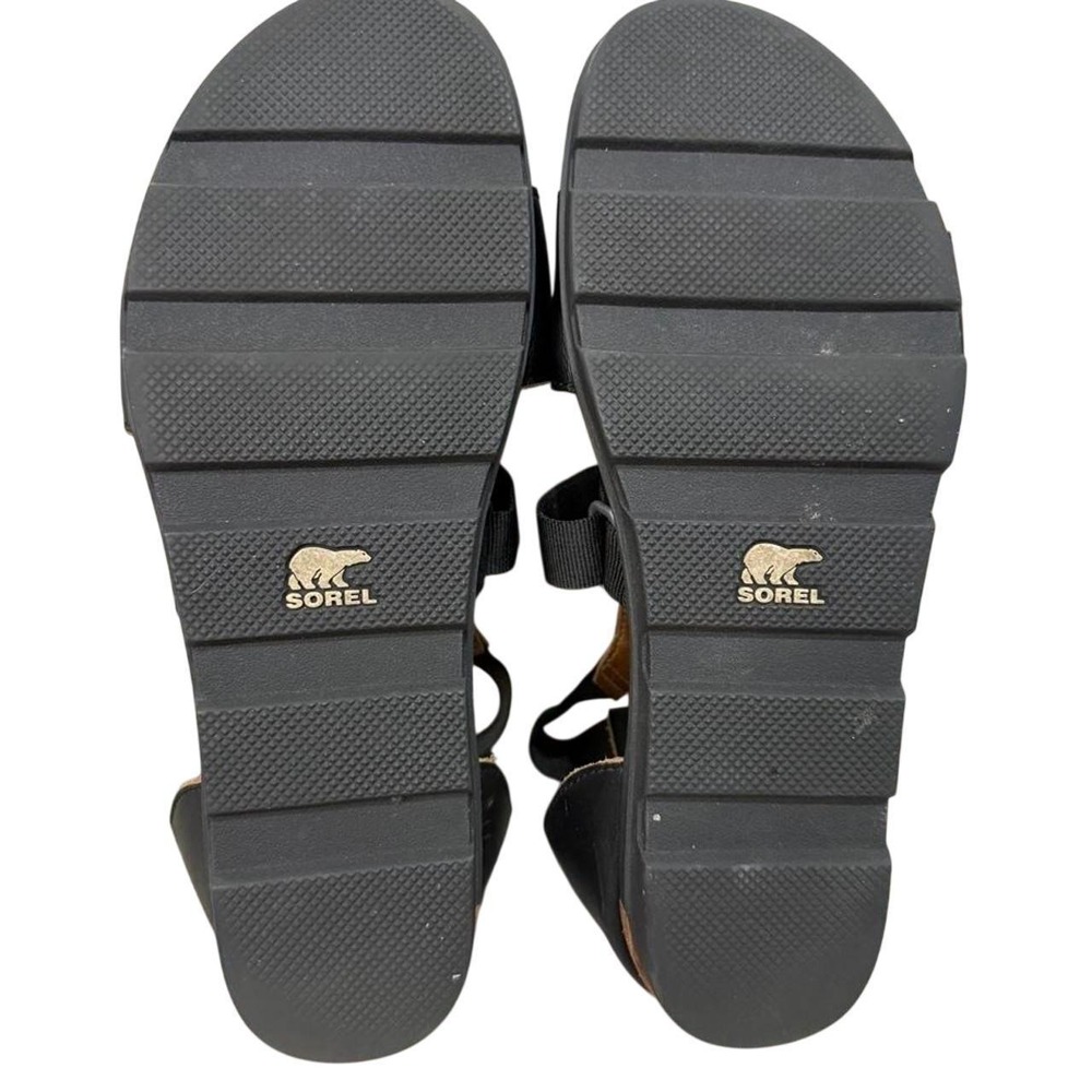Sorel Carly Torpeda Leather Gladiator‎ Sandals Black Women's Size 9 Estimated - Picture 4 of 5